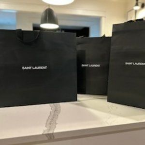 Saint Laurent Shopping Bags (Empty) - Lot of Three